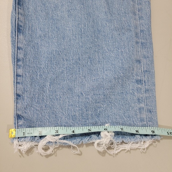 Madewell Jeans Women 26 T Blue Denim The Curvy Perfect Vintage Wide Leg Crop - Picture 11 of 13